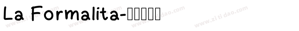 La Formalita字体转换